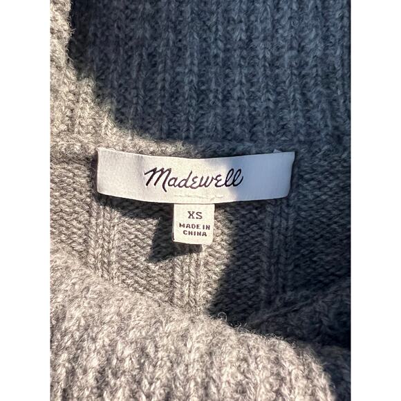 Madewell Sweater Dress Colorblock Turtleneck Wool Cozy Equestrian Fall Heritage - Picture 4 of 5